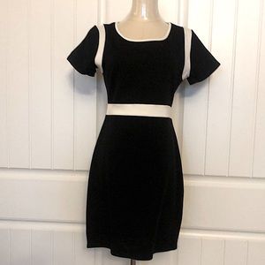 Classic black and white dress